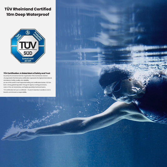 LYPERTEK SOUNDFREE S30 TUV 10m waterproof headphones underwater.