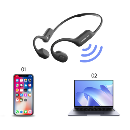 S30 multipoints connection can connect  smartphone and laptop at the same time